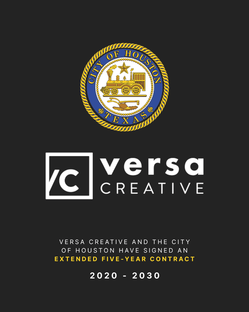 VersaCreative's tweet photo. We're proud to share that the City of Houston has extended our partnership for another five years! Versa Creative will continue leading campaigns like Protect Our Pipes and Give Water a Break while developing new, citywide marketing initiatives. https://t.co/K504aGgbTH