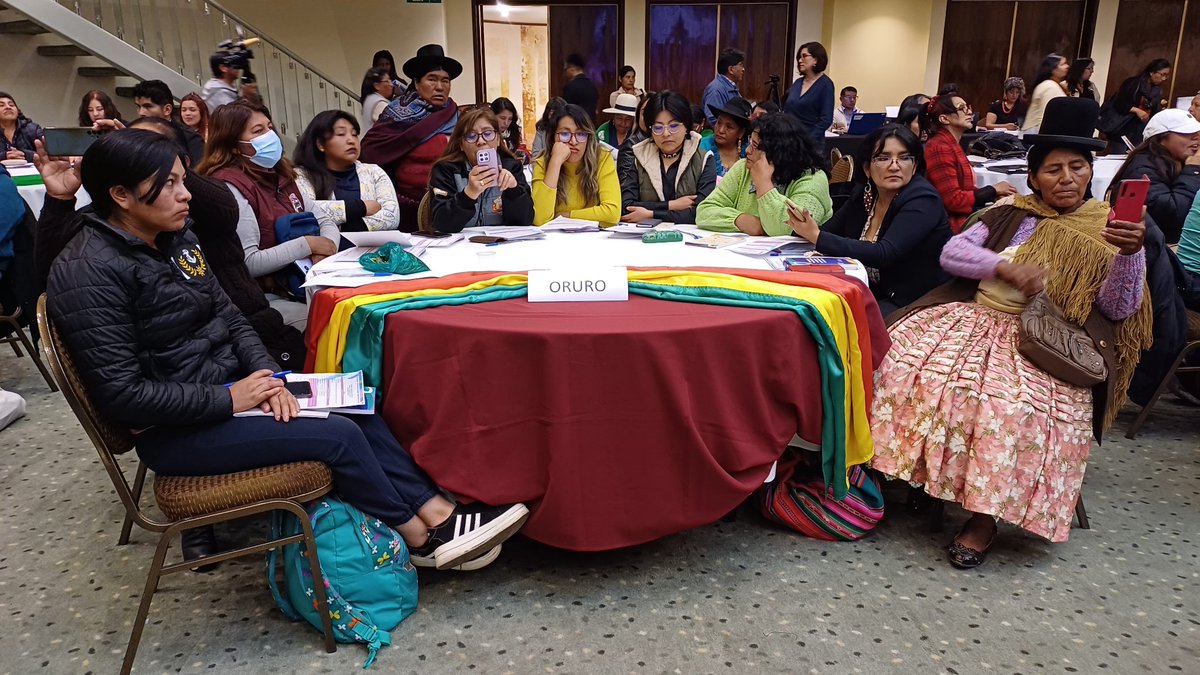 #deÚltimo se realiza el Encuentro Nacional de Presentación Agenda País "Por una Bolivia con Igualdad" desde la Mirada de las Mujeres