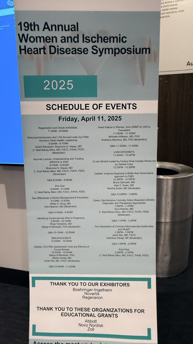 Smidt Heart Institute at Cedars-Sinai (@smidtheart) on Twitter photo 🚨Happening now!
Tune in today for our <a href="/WomensHeartCS/">Barbra Streisand Women's Heart Center Cedars-Sinai</a> 19th annual Women and Ischemic Heart Disease Symposium!
<a href="/CMECedarsSinai/">CME Program at Cedars-Sinai</a> 🚨Happening now!
Tune in today for our <a href="/WomensHeartCS/">Barbra Streisand Women's Heart Center Cedars-Sinai</a> 19th annual Women and Ischemic Heart Disease Symposium!
<a href="/CMECedarsSinai/">CME Program at Cedars-Sinai</a>