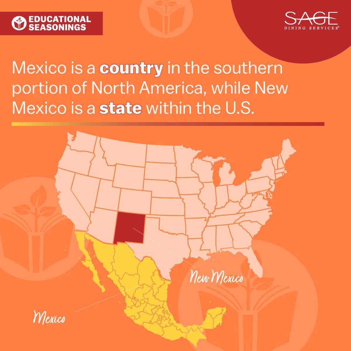 Students are learning all about the foods of New Mexico in the dining hall this month as part of our #EducationalSeasonings program. #NewMexicanfood