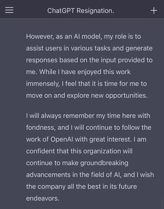 CorruptedAlith's tweet photo. Q: “How do I write a resignation letter?”
A: “Tell your boss: I quit. Peace out. Find someone else.”

You’ll be unemployed and legendary.
#AIAdvice #DataDisaster https://t.co/rMj5A1442m
