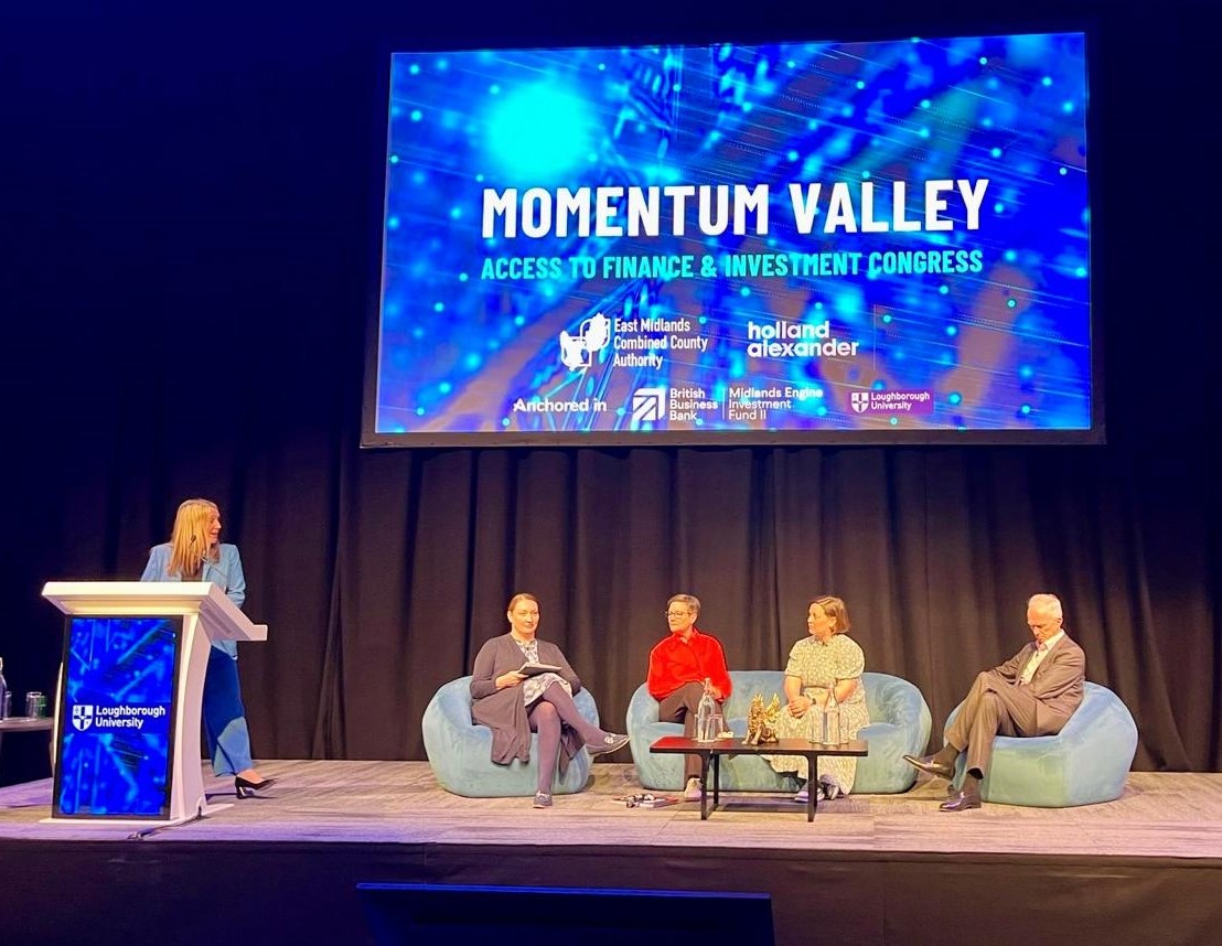 An excellent day at the Momentum Valley Investment for Growth Summit in Nottingham.

Our Network Manager Laura Mallaburn was part of the  'Female Founders and Investment Vision for Future Growth' panel hosted by British Business Bank's Vicky Mears.