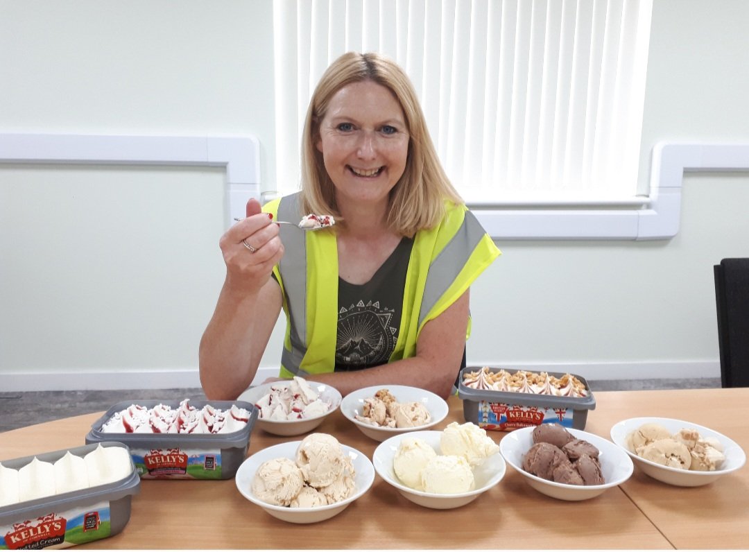 Perfect weather for this today! Memories of my trip to Kelly's ice cream factory for afternoon tea 🤣 #Icecream #FridayVibes