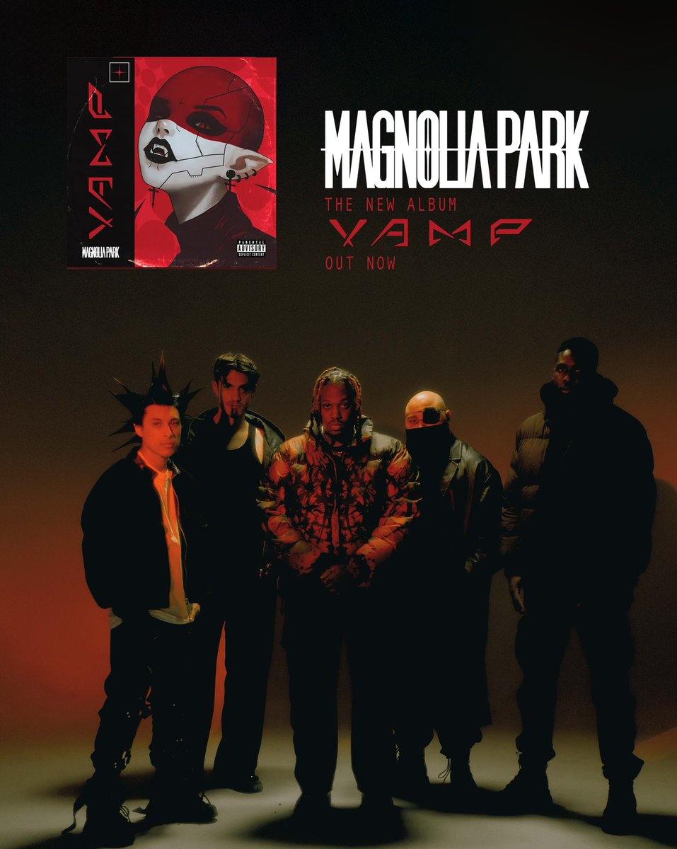 Magnoliaparkfl's tweet image. Welcome Vampires! Our sophomore album VAMP is out now. We can't wait for you to experience this world with us. Vinyl, CD, and streaming is available everywhere go listen now and rise above The Shadow Cult. magnoliapark.ffm.to/vamp