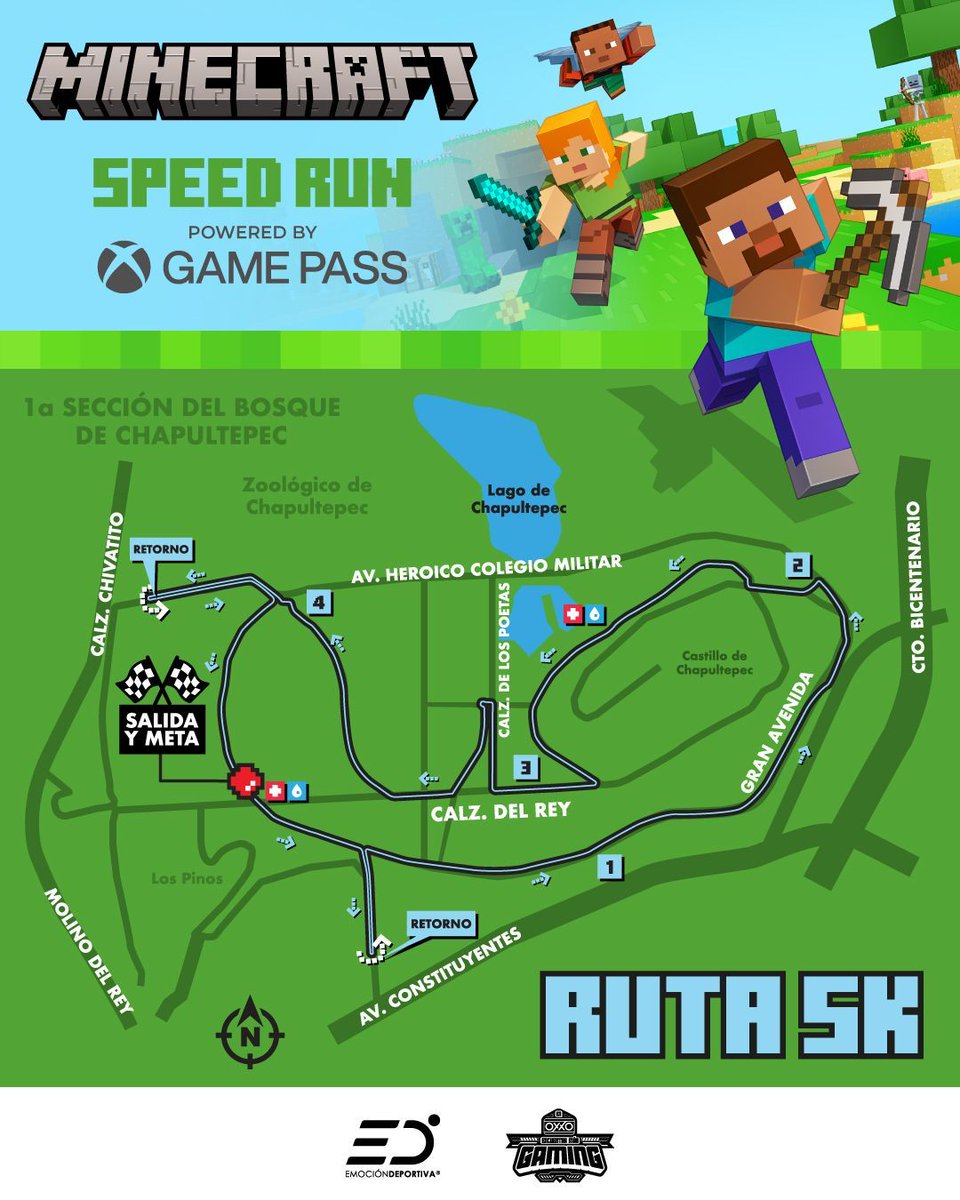 emocionD's tweet image. ¡Es hora de minar!

¡Prepárate para las rutas más épicas de Minecraft Speed Run este 13 de abril! Corre o camina en un recorrido único en el Bosque de Chapultepec.

¡No olvides que los menores de edad deben ir acompañados! 

⛏ ¡Hay un Enderman detrás de ti, corre!

#MinecraftRun
