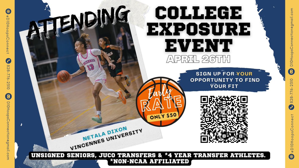 D10HoopsConnect's tweet photo. Better make some room! She’ll be there April 26th 🙌🏀. 

Who’s next?? #DTHC https://t.co/sAMxZPpKKK