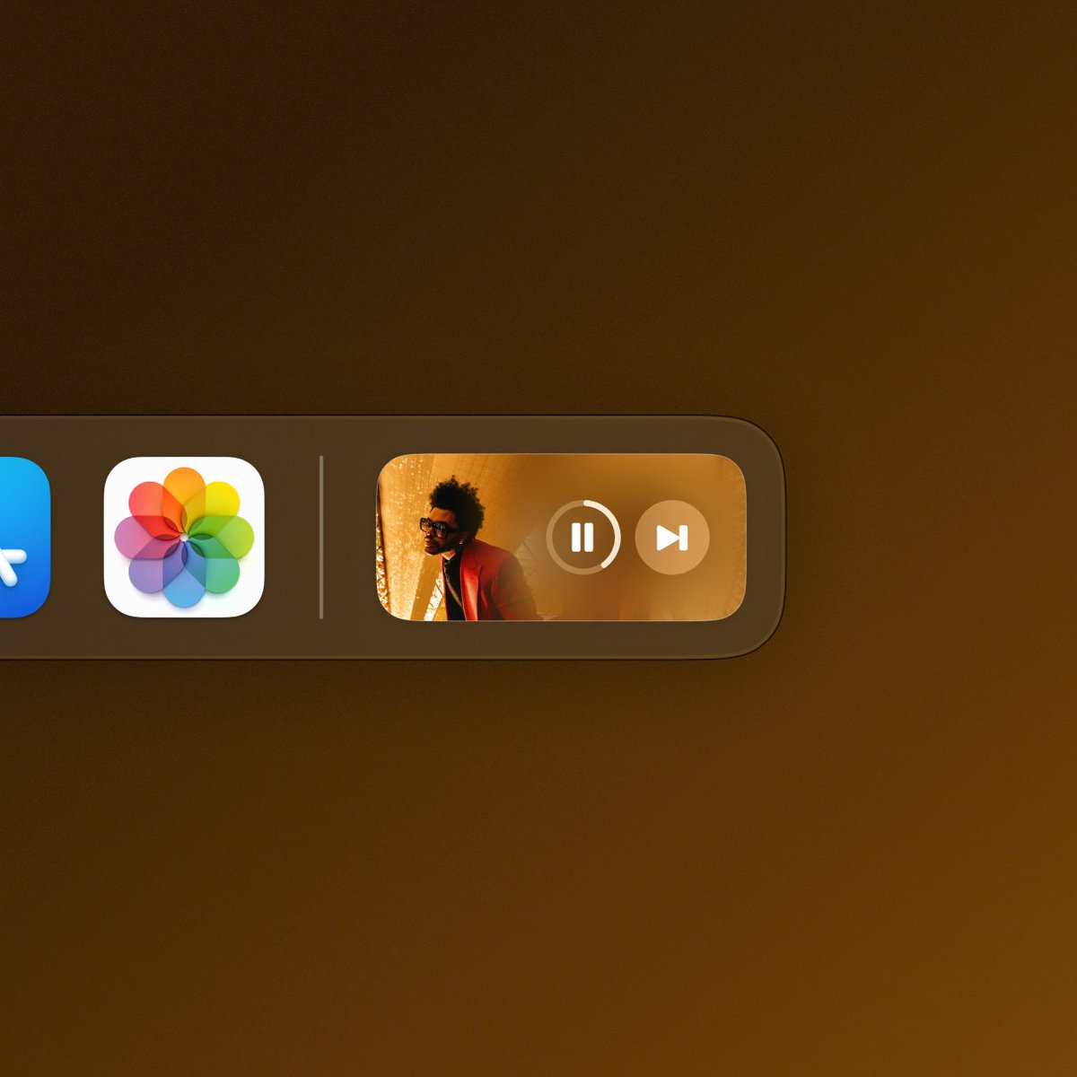 yashwanth941v's tweet photo. Music Player in Dock - Concept Design https://t.co/fOyJOZ7yWw