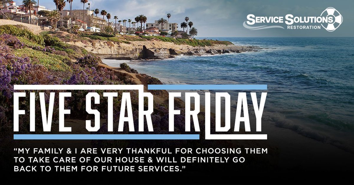 SSRestore_CA's tweet photo. #FiveStarFriday: “SSR has great #customerservice and genuinely cares for their clients and their #properties. We will definitely go back to them for future services.”
-Yalda

Contact us today:
📞 (760) 290-3017
🔗 https://t.co/MxVJ0nuwkm
🛡 All major #insurance carriers accepted https://t.co/p9B1rjMU6R
