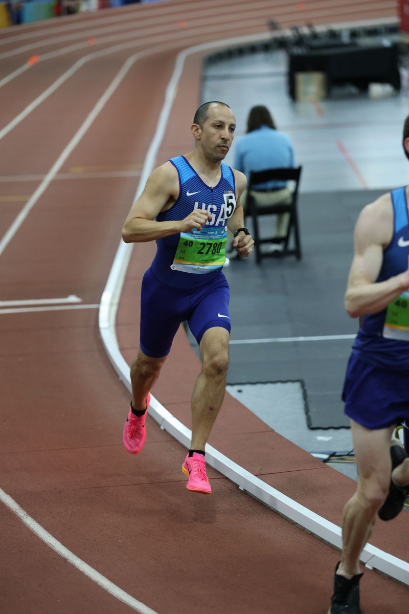 TeamLSCSN's tweet photo. MASTERS TRACK:  Congratulations to Sam Luna, Houston St. Thomas @STHCatholic '99, for competing in the World Masters Athletics Indoor Championships in Gainesville, Florida.

He qualified for and competed in the 1500 meter run against 40-44 athletes from seven other countries.

Sam posted wins at the 2024 USATF Masters Gulf Coast Outdoor Track Meet (1500m) and the 2025 Gulf Coast Indoor Championships (mile) as part of his training and build-up.

(Picture courtesy of Sam Luna with permission from his Linkedin account)