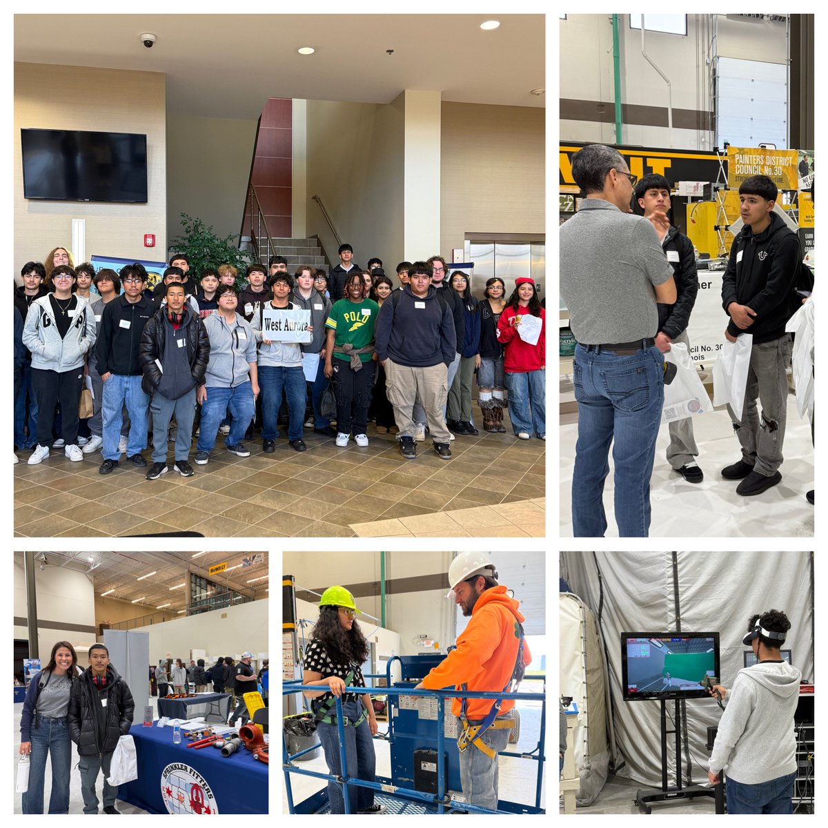 2025 Apprenticeship Fair! Students were given an interactive chance to experience the Trades pathway, asked questions, and received a presentation from a seasoned professional of the painter's district union.