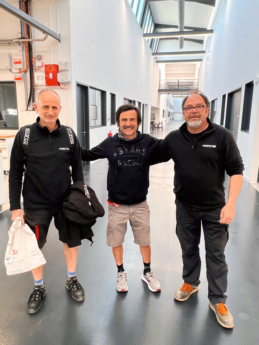 Oreca's tweet photo. 😍 An immense pleasure to welcome Stéphane Ortelli fully recovered at the #Technocentre! And a great opportunity to reconnect and relive some incredible memories we’ve shared over the years… Moments driven by passion, performance, and genuine emotion 🤩 https://t.co/RWT3DprxGS