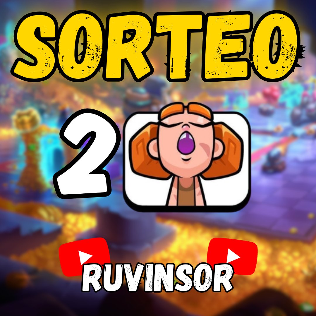 🎁SORTEO 2 EMOTES EXCLUSIVOS🎁

✅Pasos para participar:
1⃣ Seguir <a href="/ruvinsor/">Ruvinsor</a> 
2⃣Dale LIKE❤️y RT🔁
3⃣Suscríbete a mi canal de YouTube y comenta en el vídeo (está en mi perfil)💬
📅Finaliza el 12/04/25

⏳¡¡¡DATE PRISA!!!⏳