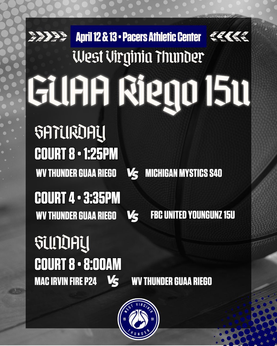 Bella Ramsey (@bella_ramsey3) on Twitter photo This weekend’s schedule! <a href="/SelectEventsBB/">Select Events Basketball</a> Come show your support for all the West Virginia Thunder teams! 🏀<a href="/WVaThunderRiego/">West Virginia Thunder Riego</a> <a href="/WVThunderUAA/">West Virginia Thunder UAA</a> <a href="/dannyriego/">Danny Riego</a> This weekend’s schedule! <a href="/SelectEventsBB/">Select Events Basketball</a> Come show your support for all the West Virginia Thunder teams! 🏀<a href="/WVaThunderRiego/">West Virginia Thunder Riego</a> <a href="/WVThunderUAA/">West Virginia Thunder UAA</a> <a href="/dannyriego/">Danny Riego</a>