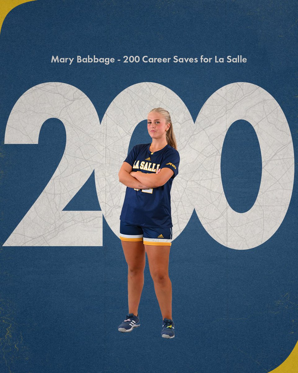 LaSalleLacrosse's tweet photo. Mary Babbage making a milestone 🙌

She reached save #200 as an Explorer in Wednesday’s game 🤩

#GoExplorers🔭 https://t.co/hbZXfGEgz1