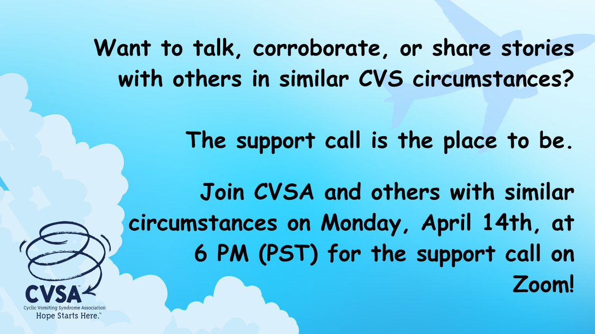 Sign-up for the CVSA Support Call for April!
Join us on April 14th, by using the link below and sign up: cvsaonline.org/for-families/m…