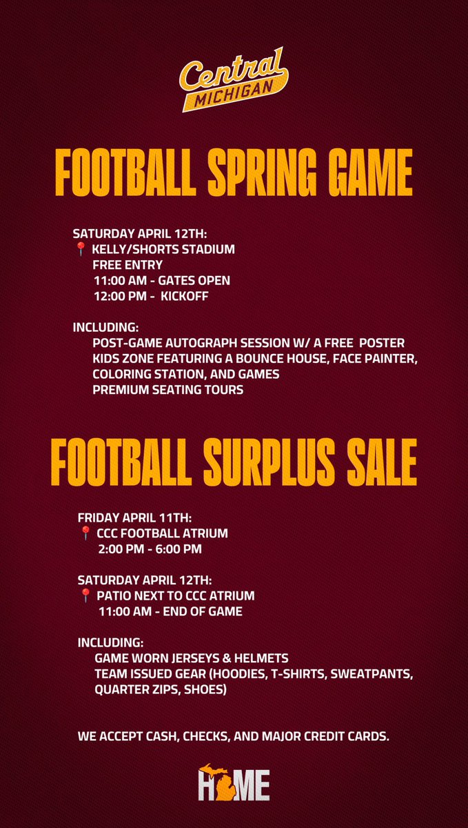 Spring Game Tomorrow📍

Come kick it with the RB’s after the game — we’ll be signing autographs, taking pics, and checking out all the fresh gear y’all picked up from the surplus sale! 🔥

Let’s pack the stands! Drop a comment if you are pulling up!