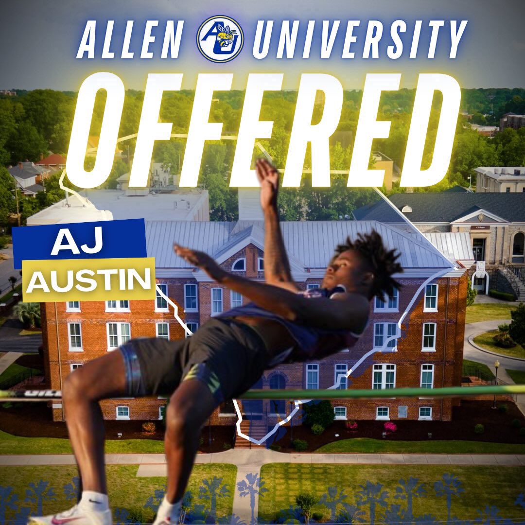 Amaziah Austin (@ziahaustin) on Twitter photo After a great talk with Coach Lowery I am blessed to receive an offer from Allen University!! AGTG #blessed #track <a href="/AllenUXCTF/">Allen University Track & Field and Cross Country</a> <a href="/auyellowjackets/">Allen University Athletics</a> After a great talk with Coach Lowery I am blessed to receive an offer from Allen University!! AGTG #blessed #track <a href="/AllenUXCTF/">Allen University Track & Field and Cross Country</a> <a href="/auyellowjackets/">Allen University Athletics</a>