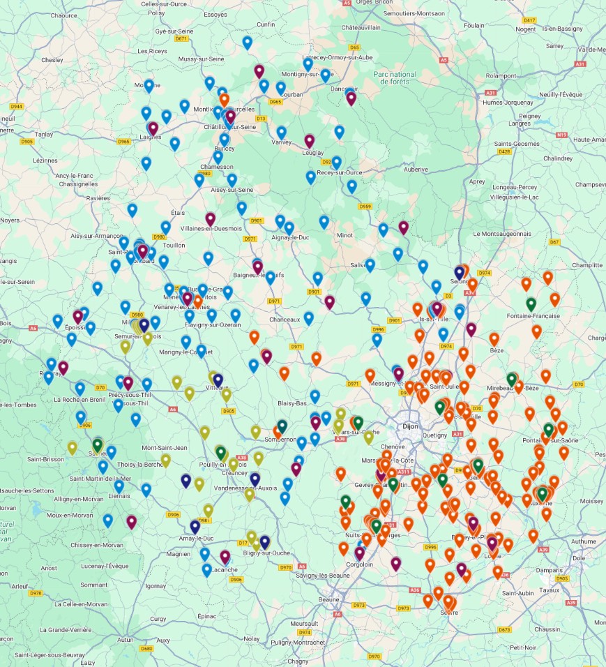 Cartographie de la région Franche-Comté à 100 % Zone #Rip + Zone #AMII #FTTH #fibre #SRO #NRO #Dioptic #HASF #Prisme #Orange #overpass #OSM 
Territoire de Belfort fini !
Prochainement la Bourgogne ou les 2 Savoie ?! 
ou la zone #AMII de Mulhouse ou Chalon !?