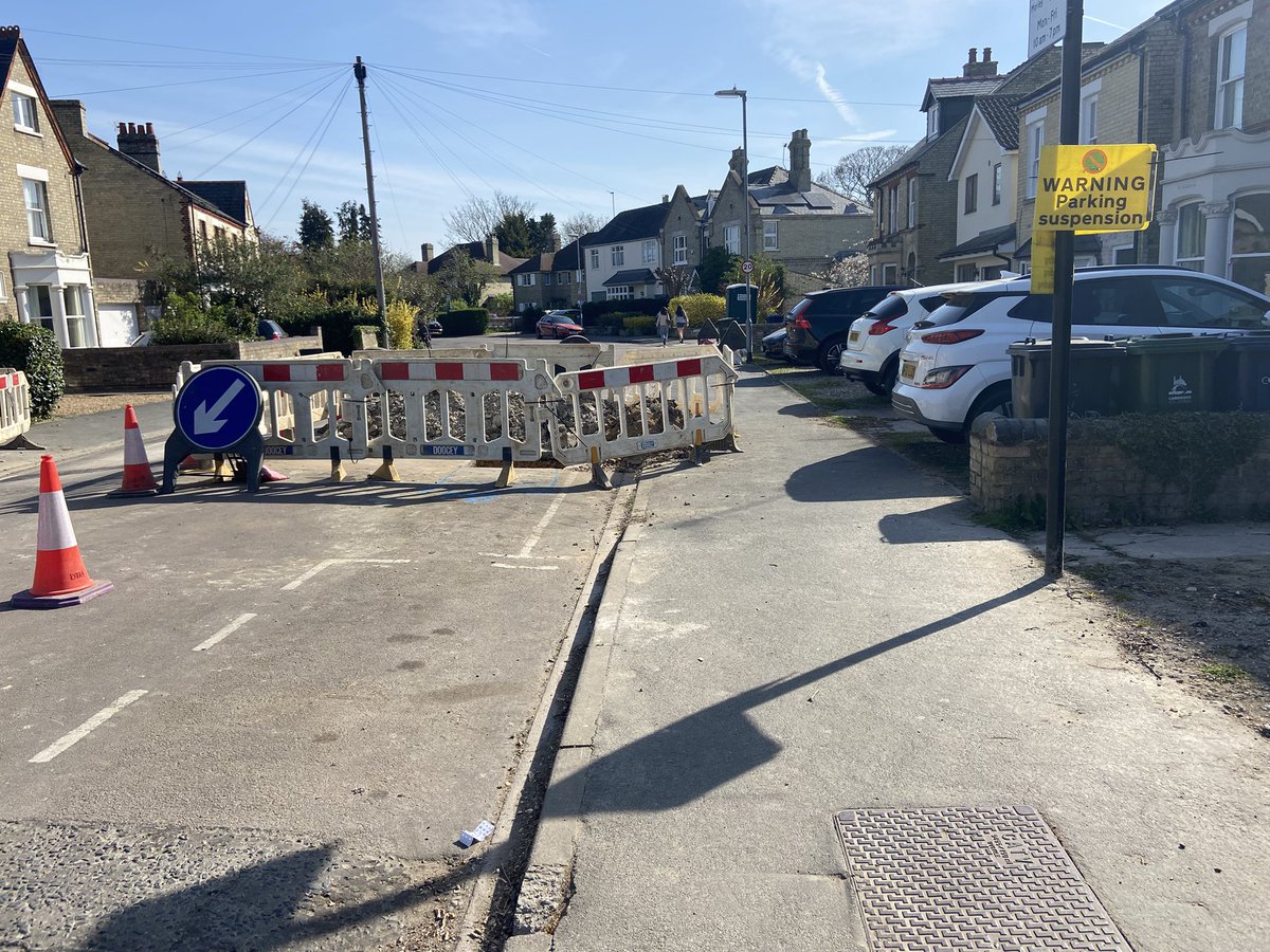 KathyMurray8's tweet photo. @Cambswater water why have you blocked my car  with no prior notification. This is a mobility car for my disabled daughter. There was a workman came this morning who said he was waiting for the hole to be filled so that he could tarmac. Now there is nobody here!!! https://t.co/hO7opLF23Q