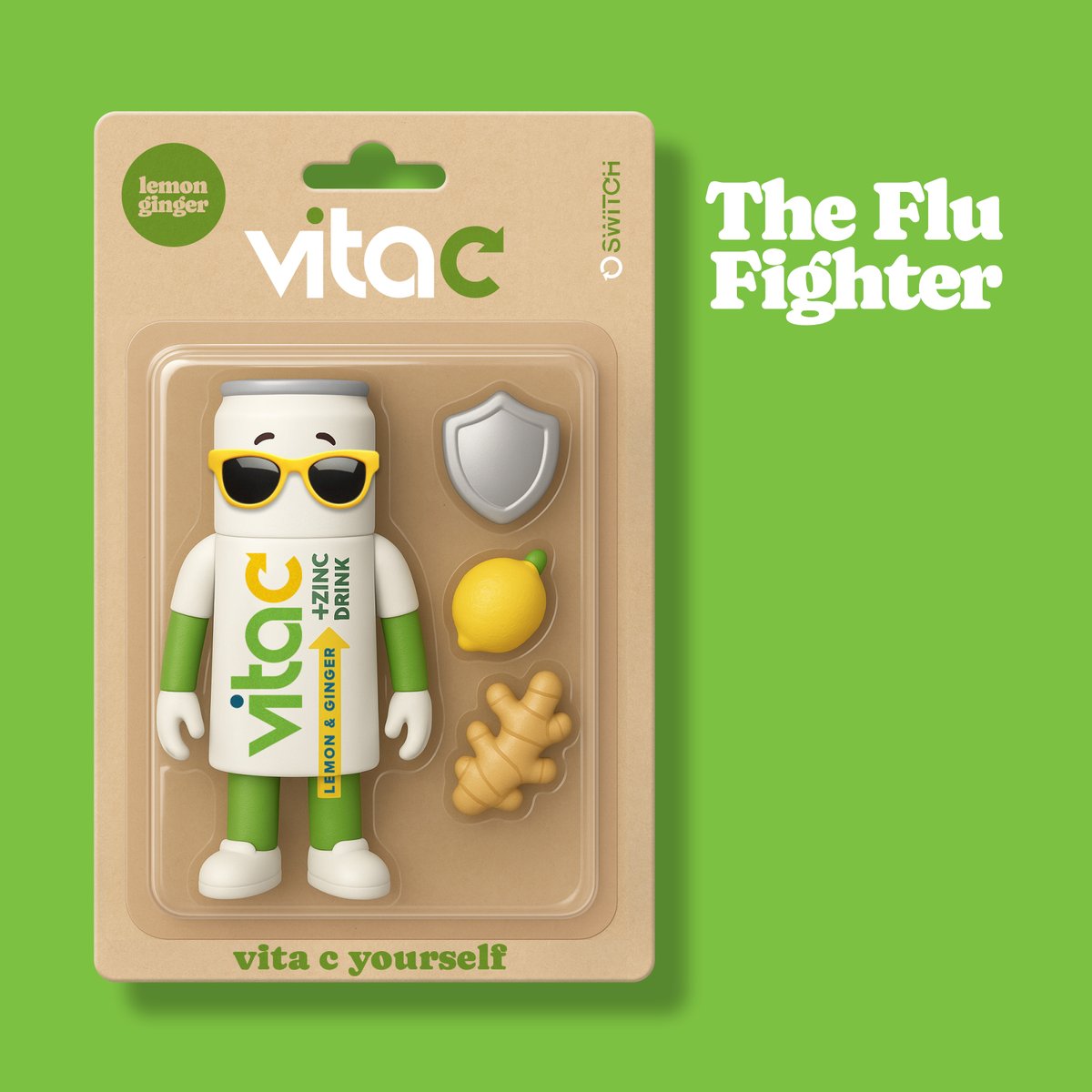 🍋Lemon zest.
💥Ginger kick.
😎Zinc armor. Vita C yourself!😍
⛔Warning: Not suitable for weak tastebuds.😝

#DrinkSwitch #VitaCyourself #VitaC #SwitchEnergy