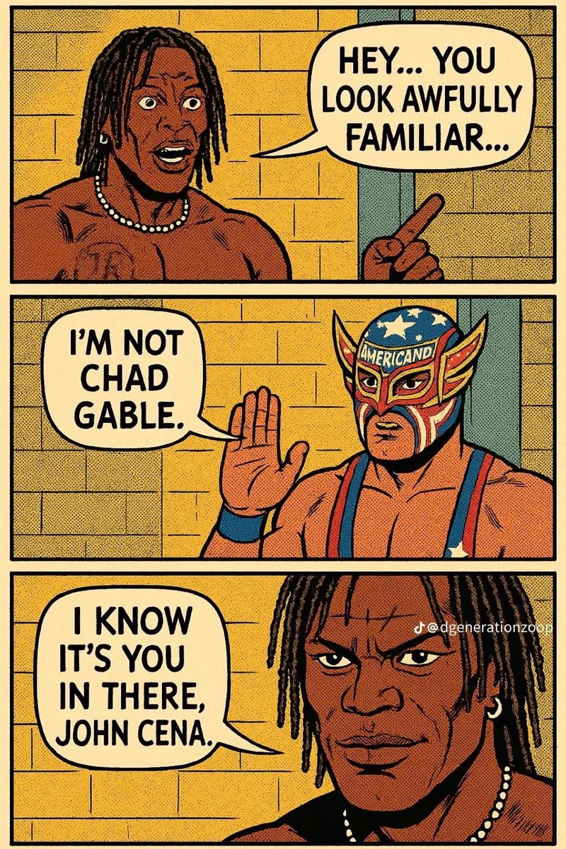 StephenHallet19's tweet photo. I feel we are all waiting for this 😂 @RonKillings @WWE @WWEGable #WWERaw #TheGOAT #legendtruth #johncena #americano #wwe https://t.co/lPCe0ROhh2