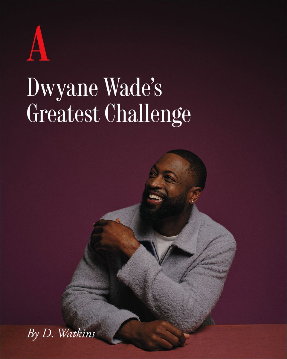 Dwyane Wade is living his American dream: watching his kids have a different life than he did. For our May issue, <a href="/dwatkinsworld/">D. W A T K I N S</a> spoke with the retired superstar about basketball, family, and what it means to be a man: theatln.tc/11eaupWD