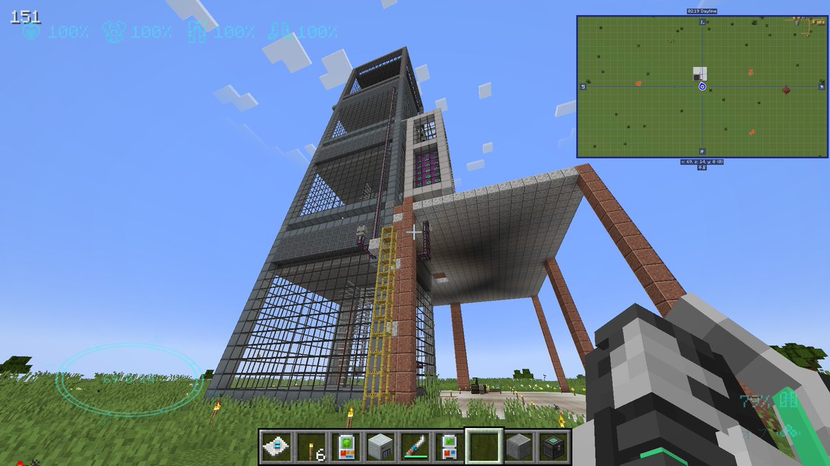 jimmy_33's tweet image. 【マイクラ #MekanismMOD 再起動】4/10
上にボイラ乗せてみたら、ちょっとバランス悪い……ので壊して組み替える。壊す方が時間かかってるな
蒸気が上手く流れなくてそっちも時間かかったけど、朝までになんとなくつかんだ！マイクラ6時間くらいやったのひさびさだ。もう少し速くならないと…