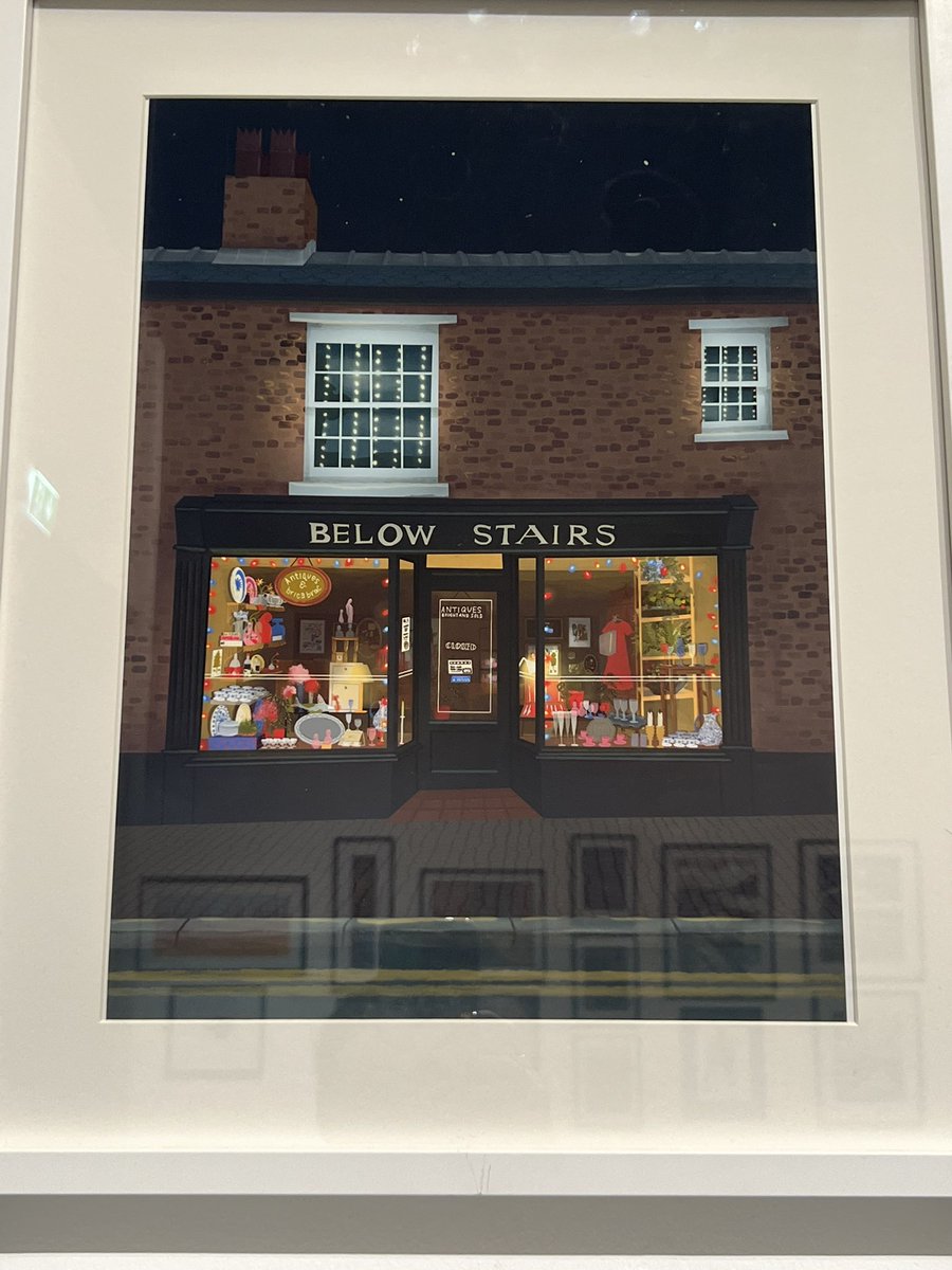 And another village artwork in Sefton Open <a href="/AtkinsonThe/">The Atkinson, Southport</a> Emmy Oranges Below Stairs at night a Digital artwork of our local antique shop