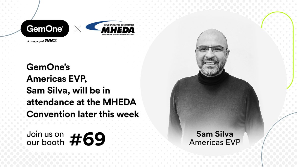 GemOne (@gemone_) on Twitter photo GemOne’s Americas EVP, Sam Silva, will be in attendance at the <a href="/MHEDAOffice/">MHEDA Office</a> Convention.
Reach out to Sam on LinkedIn here or drop him a note by email (samuel.silva@gemone.com) to let him know you’ll be at the Convention in Tampa.
And don’t forget to pass by booth #69. GemOne’s Americas EVP, Sam Silva, will be in attendance at the <a href="/MHEDAOffice/">MHEDA Office</a> Convention.
Reach out to Sam on LinkedIn here or drop him a note by email (samuel.silva@gemone.com) to let him know you’ll be at the Convention in Tampa.
And don’t forget to pass by booth #69.