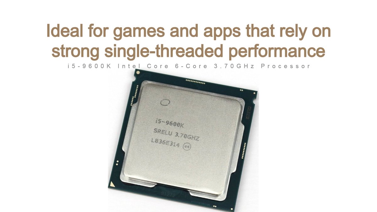 Memory4Less's tweet photo. i5-9600K Intel Core 6-Core 3.70GHz Socket FCLGA1151 Desktop Processor
Order Now: https://t.co/bhrmg5YEJB
YT Video: https://t.co/92FrhVBWwd
#IntelCorei5 #i59600K #GamingCPU #PCBuild #IntelPerformance #Overclocking #DesktopProcessor #TechUpgrade #CPUPower #PCGaming https://t.co/LSZLPPchpF