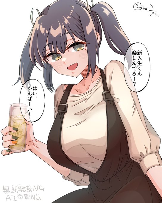 艦これらくがき。新入生歓迎会で話しかけてくれる蒼龍センパイ概念 