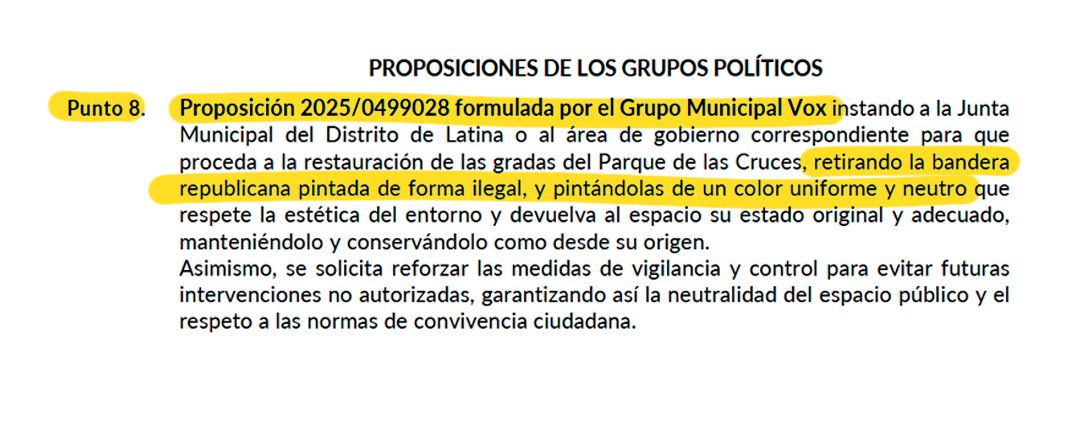Lo pone claro en el título del punto del orden del día. Será que se os ha pasao 🙄

A nosotras no.