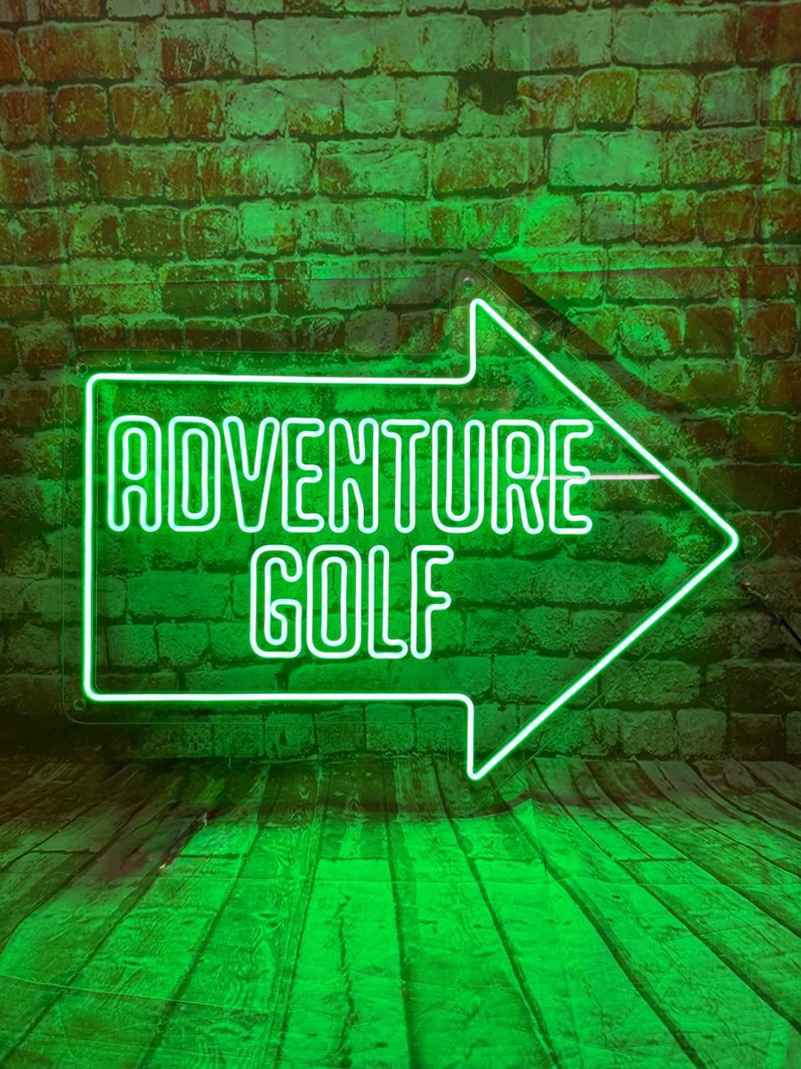 KingsPlastics's tweet photo. Neon sign supplied for @sunnysideadventure ⛳️💚#signageroyalty 👑#makingsignsfor70years #flexineon #led #ledsigns #signs #standout #bristolsigns #kingsleds #kingsplasticsltd #makingsigns #signmakers #neon #greenneonlights #wallsigns #neonsigns #illuminatedsigns #ledflexineon https://t.co/0xmq9MTbla