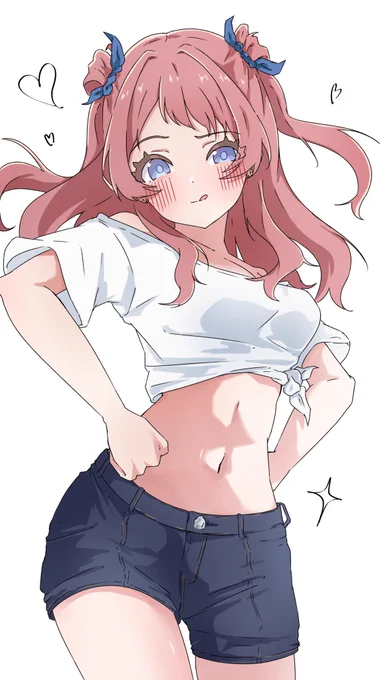 咲季、おへそ見せて