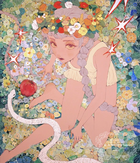 Gouache on canvas(F10)"Eve's Springfield" 