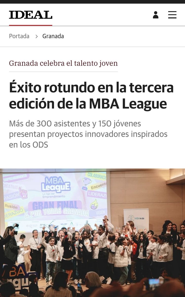 AlqueriaEduca's tweet photo. Alquería educación gana en Granada el concurso de emprendimiento MBA Kids y se clasifica para la fase nacional cuya final se celebra en Madrid el próximo mes de mayo. Enhorabuena a alumnado y tutores por su excelente  y colaborativo trabajo. La fuerza del equipo. https://t.co/jC0REaeoI4