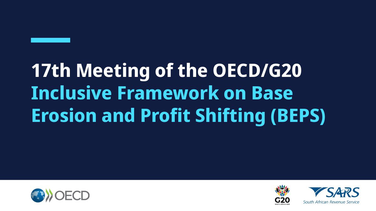 I warmly welcome the positive outcomes of the 17th Meeting of the Inclusive Framework on BEPS this week. 

This event was a key moment to keep advancing int’l tax co-operation &amp; promote certainty and growth. 

Read the statement ➡️ oe.cd/5-f | 

#IFmeeting2025