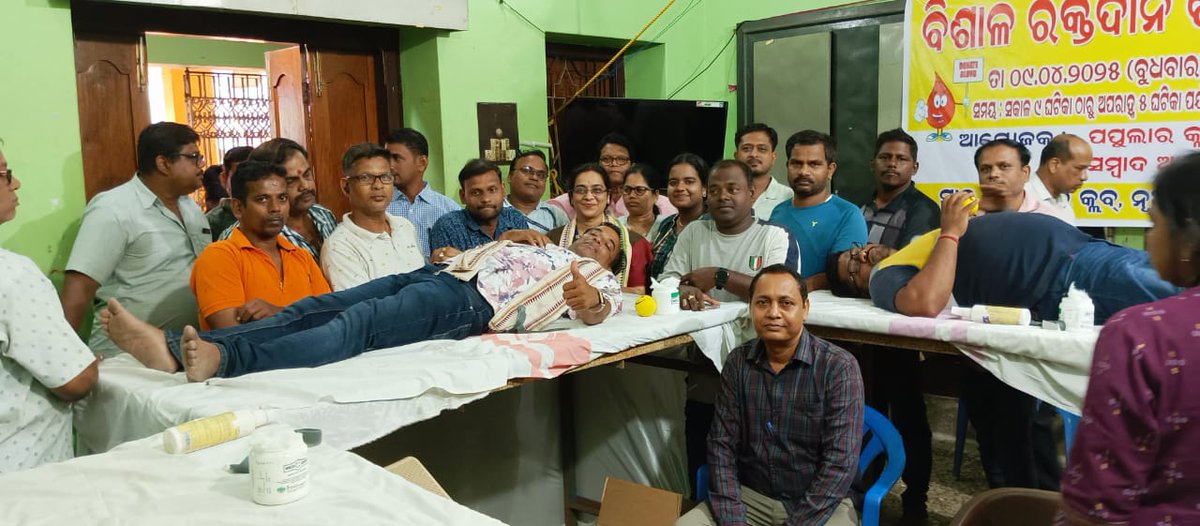 transmedscb's tweet photo. We extend our heartfelt gratitude to all the generous donors of #PopularClub, & #amaodisha,Cuttack for organizing blood donation drive at #PopularClubMangalabagCuttack .Collecting 76 blood units is a remarkable achievement that truly reflects the compassion within our community. https://t.co/Ar4ikxof9H
