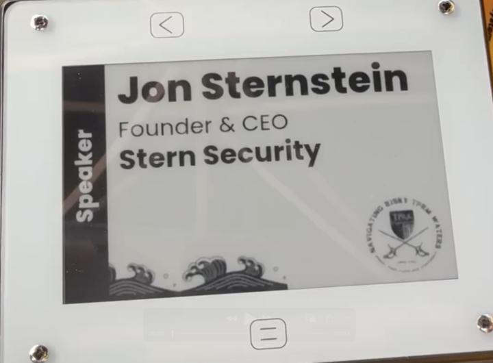Stern_Security's tweet photo. Had a blast at the TPRA Conference in Myrtle Beach! Joined a panel on Metrics &amp; Reporting in TPRM and caught up with some brilliant minds in the field. Big shoutout to TPRA for the futuristic digital badges too! #TPRM #Cybersecurity #SecureThePlanet https://t.co/xYJAJGcWT6