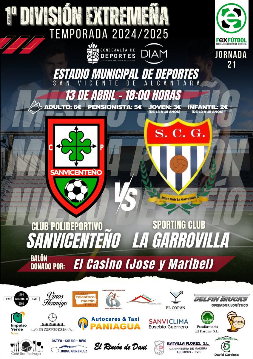 💣 ¡EL MUNICIPAL TIENE QUE SER UNA OLLA A PRESIÓN!

Ha llegado el momento definitivo de la temporada, es el todo o nada, y queremos sentir hasta el último aliento de nuestra afición este domingo. 

¡Solo vale ganar para luchar por el ascenso!