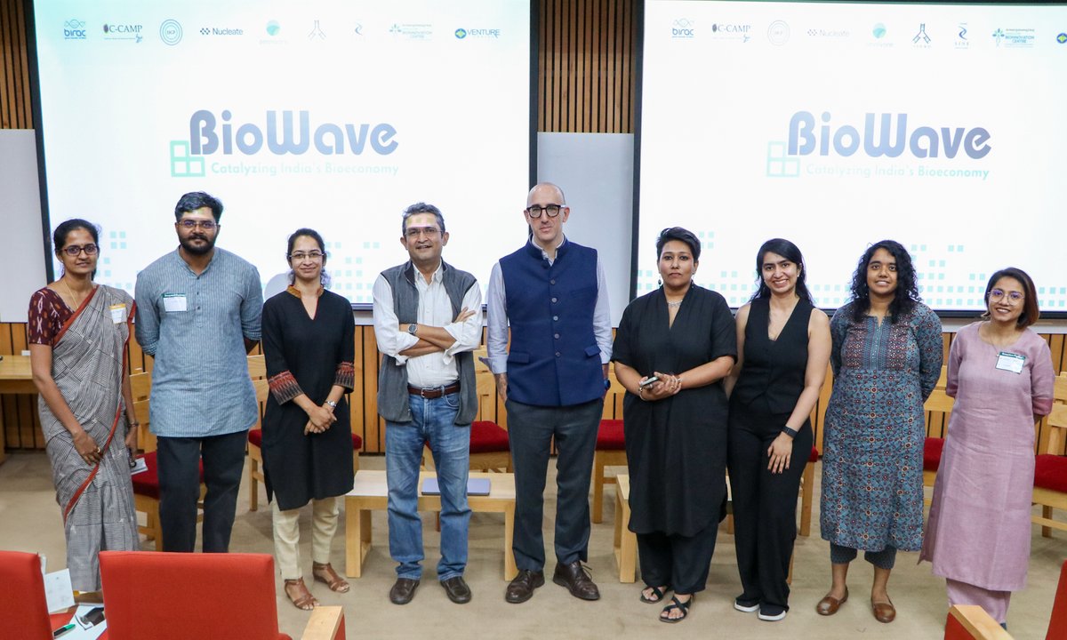 CCAMP_India's tweet image. Leading the very first edition of #BioWave! A revolutionary initiative to catalyse India's Bioeconomy and boost it's much needed deep-science sector. A platform with the mission to make India a global leader of science-led healthcare, agritech and cleantech solutions!

CCAMP was