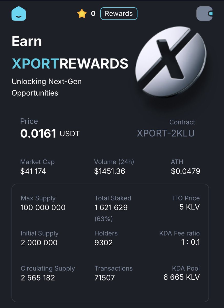 XPORT Doesn’t Wait — It’s Already Here
We’re proud to say: XPort Hub is a one-of-a-kind project built to drive the #Klever ecosystem forward with real impact.
With just 2.5% of $XPORT tokens in circulation, we’ve already created a platform packed with potential:

•ITO launchpad