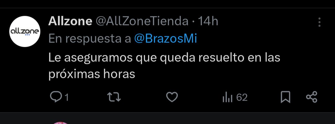 Me esperaba un bizum o algo por el estilo cuando ayer <a href="/AllZoneTienda/">Allzone</a> me dijo que en unas horas el reembolso quedaría resuelto, pero cada vez está más claro que venden más humo que productos electrónicos...