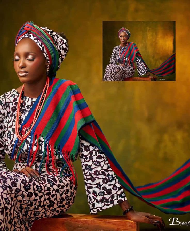 mobstitchpoint1's tweet photo. Did you know that every culture has a type of fabric often used strictly as an accessory in Nigeria?
The most popular is the Aso-Oke among the Yoruba people. However, among the Nupe people, it is called 'Ede Kpasa Nupe'.
#mobstitchpoint
#Nupekingdom 
#fashion
#funfacts
#Friday https://t.co/9ibP4XagRy