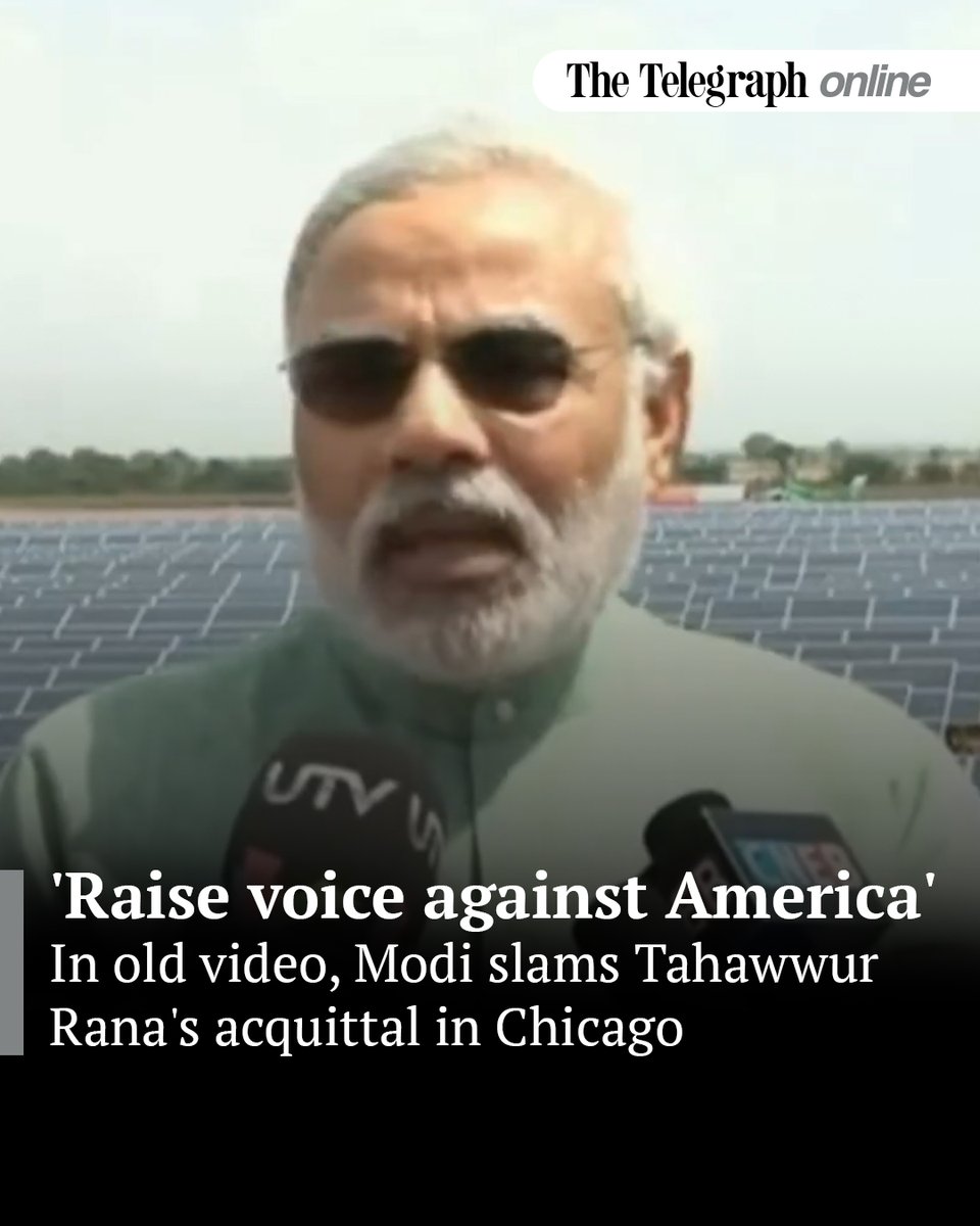 ttindia's tweet photo. In the clip, Modi can be seen saying, 'A court in America's Chicago has ordered to free Rana. This has raised a new question for every power and every government fighting against terrorism'
#TahawwurRana #NarendraModi  

https://t.co/3nt12NTbXe https://t.co/X83GOzouh0