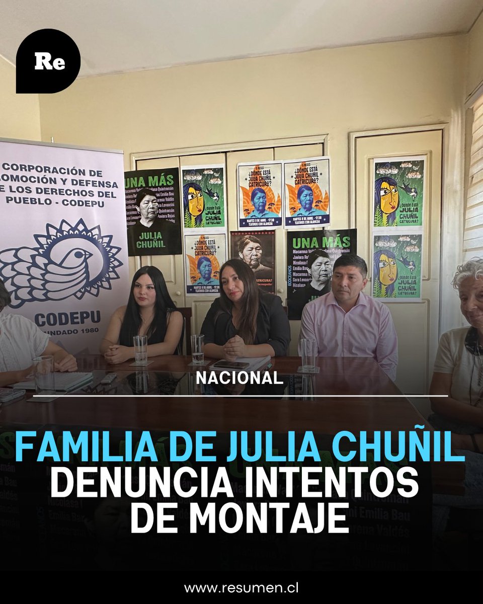 rsumen's tweet photo. El hijo de Julia Chuñil considera que el principal sospechoso en el caso, el latifundista que había amenazado reiteradamente a su madre para lograr que saliera del territorio recuperado, debió haber sido allanado las mismas 6 veces que lo fue la familia https://t.co/Ir1ixr1S1W https://t.co/cva65tpwfr