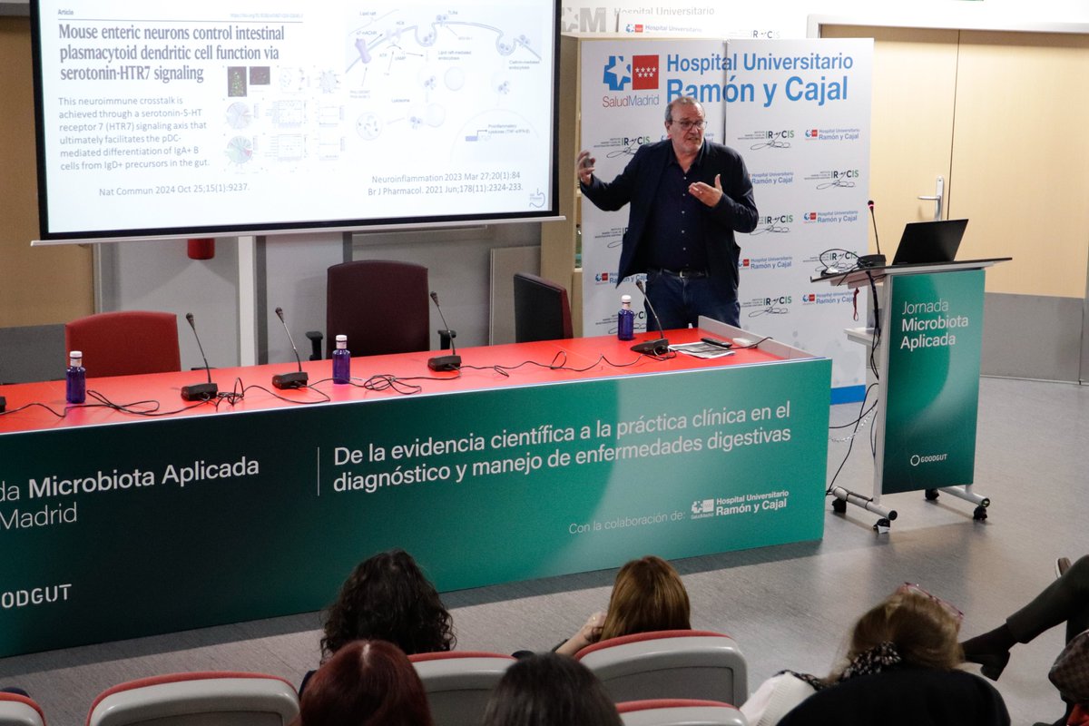Good_Gut's tweet photo. ¡Gracias por participar en la #JornadaMicrobiotaAplicada!👏
Un espacio de diálogo interdisciplinar donde reafirmamos el papel clínico de la #microbiotaintestinal en enfermedades digestivas.
La innovación necesita puentes… y ayer construimos uno más. #GoodGut https://t.co/Jrlf3dCRhw