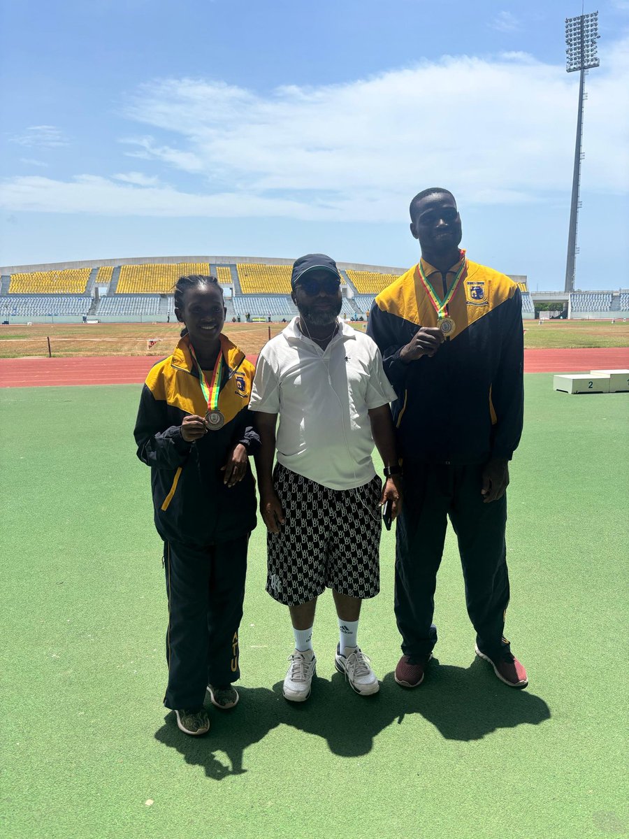 🥉🏅Our Bronze and Gold Medalists for Women and Men Discus Throw respectively🎉

#GHATUSA2025