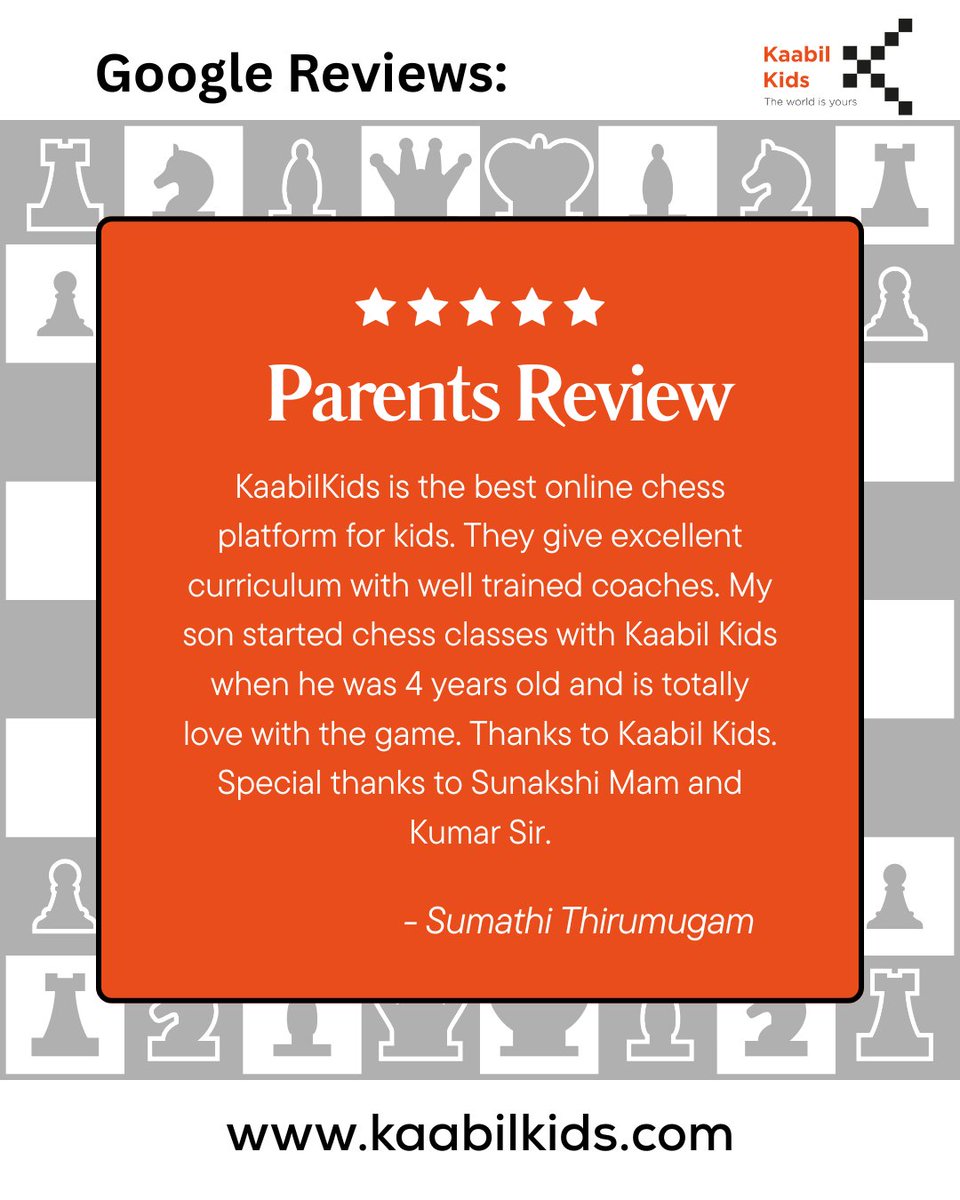 KaabilKids's tweet photo. 📷 Your feedback fuels our passion! 📷
If your child has been a part of Kaabil Kids, we’d love to hear about your experience!
#KaabilKids #YourReviewMatters #GrowingWithKaabil #ShareTheJoy https://t.co/1MK3n0Yhbj