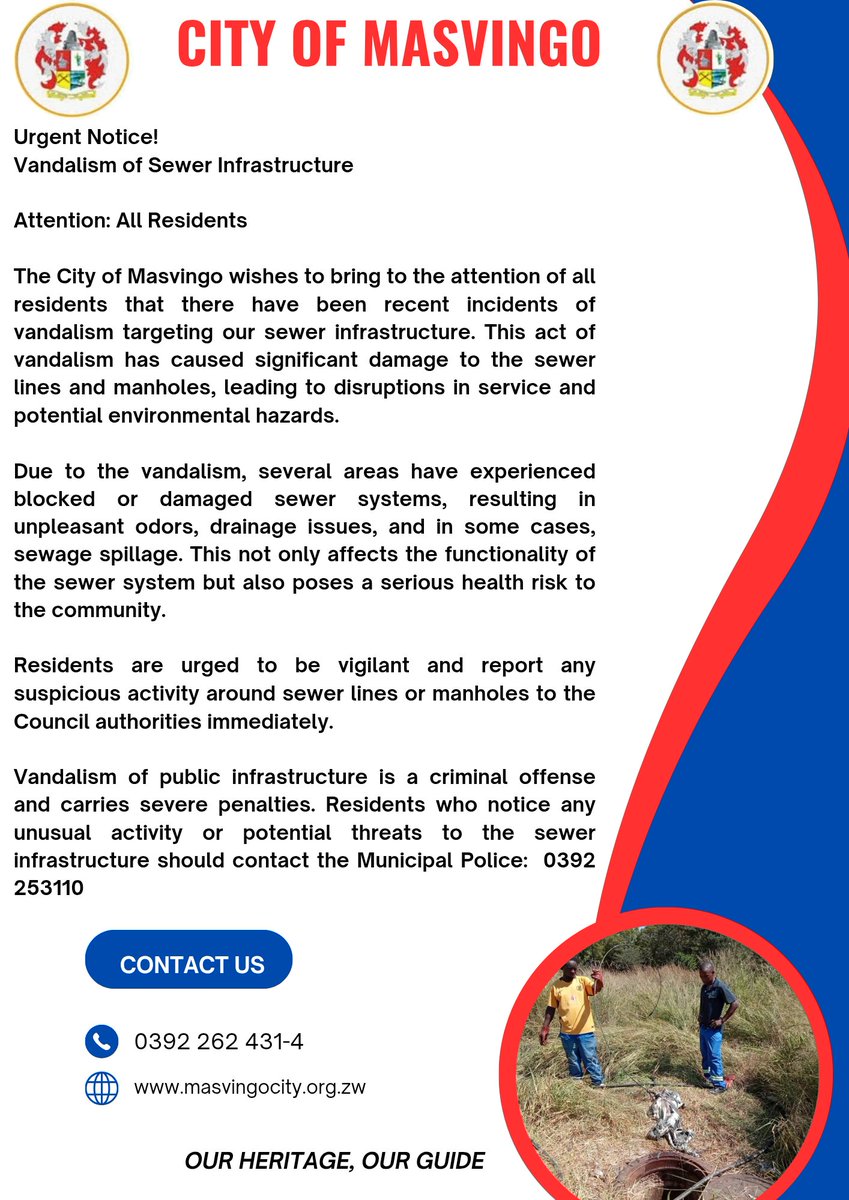 MasvingoCity's tweet photo. Public Notice https://t.co/XSEEJfGHW3